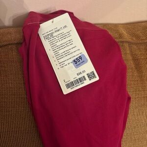 Lululemon Align HR Leggings, 25 inches; size 2 in Berry rumble